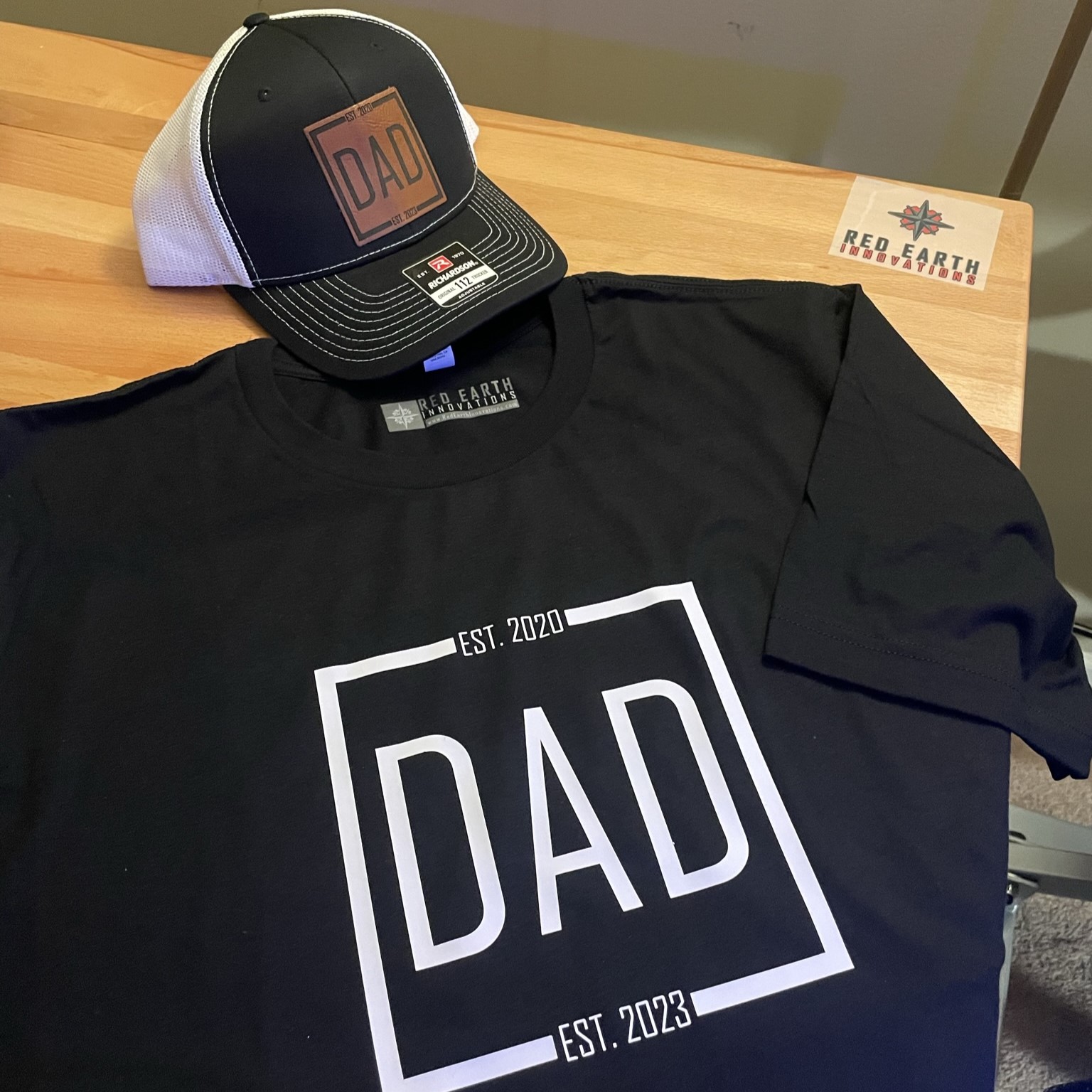Custom shirt and patch hat