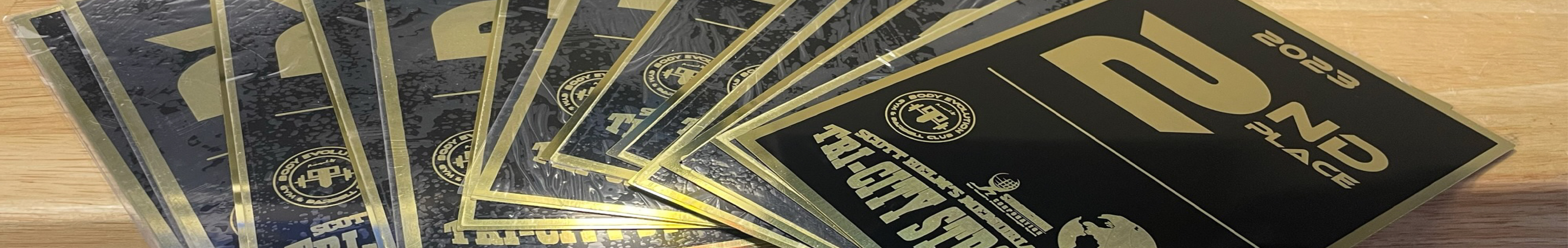 Custom printed pieces and decals